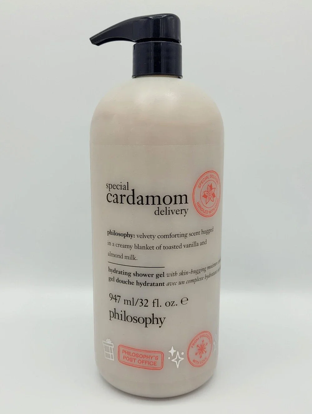 Philosophy Special Cardamom Delivery Hydrating Shower Gel Body Wash 32oz w/ Pump